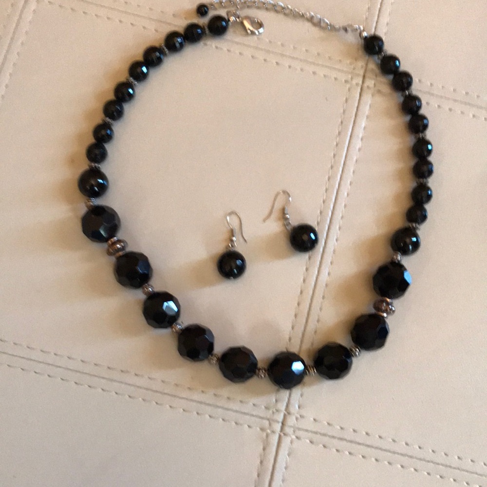 Necklace and earrings
